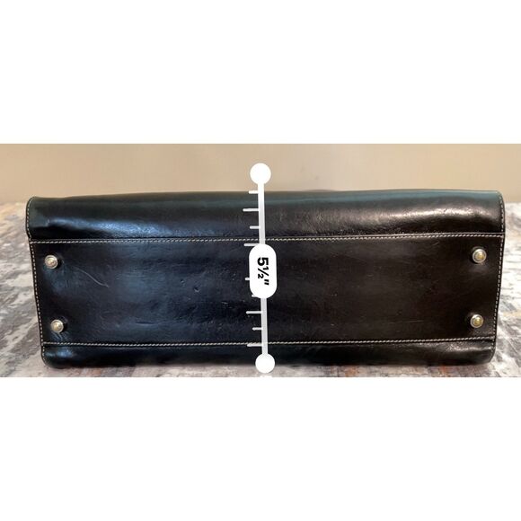 Vintage Kate Spade black patent leather shoulder/tote bag - Picture 11 of 13